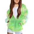 thumbnail image 2 of GigrtiJin Kid's Hoodies Gradient Color Printed Hooded Full Zippper Jacket with Pocket Trendy Casual Athletic Outwear, 2 of 5