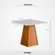 thumbnail image 2 of Mesa Fortaleza Blanco con Miel 90x90 cm Loomber, 2 of 7