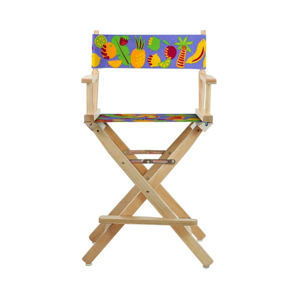 24" Director's Chair Natural Frame-Calypso Fruit