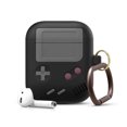 thumbnail image 1 of Funda AirPods compatible Funda de silicona con llavero Carga inalámbricaNegro、Airpods 1/2 Generación Xemadio 222401-1, 1 of 7