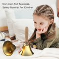 thumbnail image 5 of Mistayd Hand Bell - Hand Call Bell with Brass Solid Wood Handle.Very Loud Handbell，4.33 Inch Large Hand Bell ，Hand Bells for Kids and Adults. Used for Weddings. School Classroom，Service and Game, 5 of 5