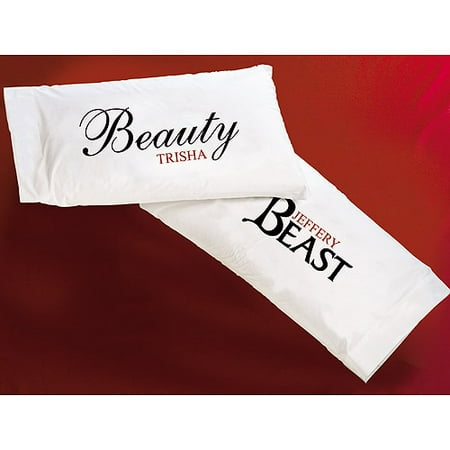 Personalized Beauty and The Beast Pillowcases, Set of 2