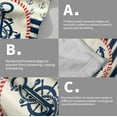 thumbnail image 5 of Nautical Anchor Hand Towel - Sea Anchors Face Towels Set of 2 Ocean Kitchen Tea Towels Stripes Fingertip Towel for Bathroom Hotel Spa Decor Gift 28.3x14.4in, 5 of 15