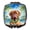 Airedale Terrier 6347, variant on Cairn Terrier Luau Compact Mirror 2.75 in x 3 in