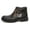 Black, variant on Elegante Men's Siena Leather Ankle Boots