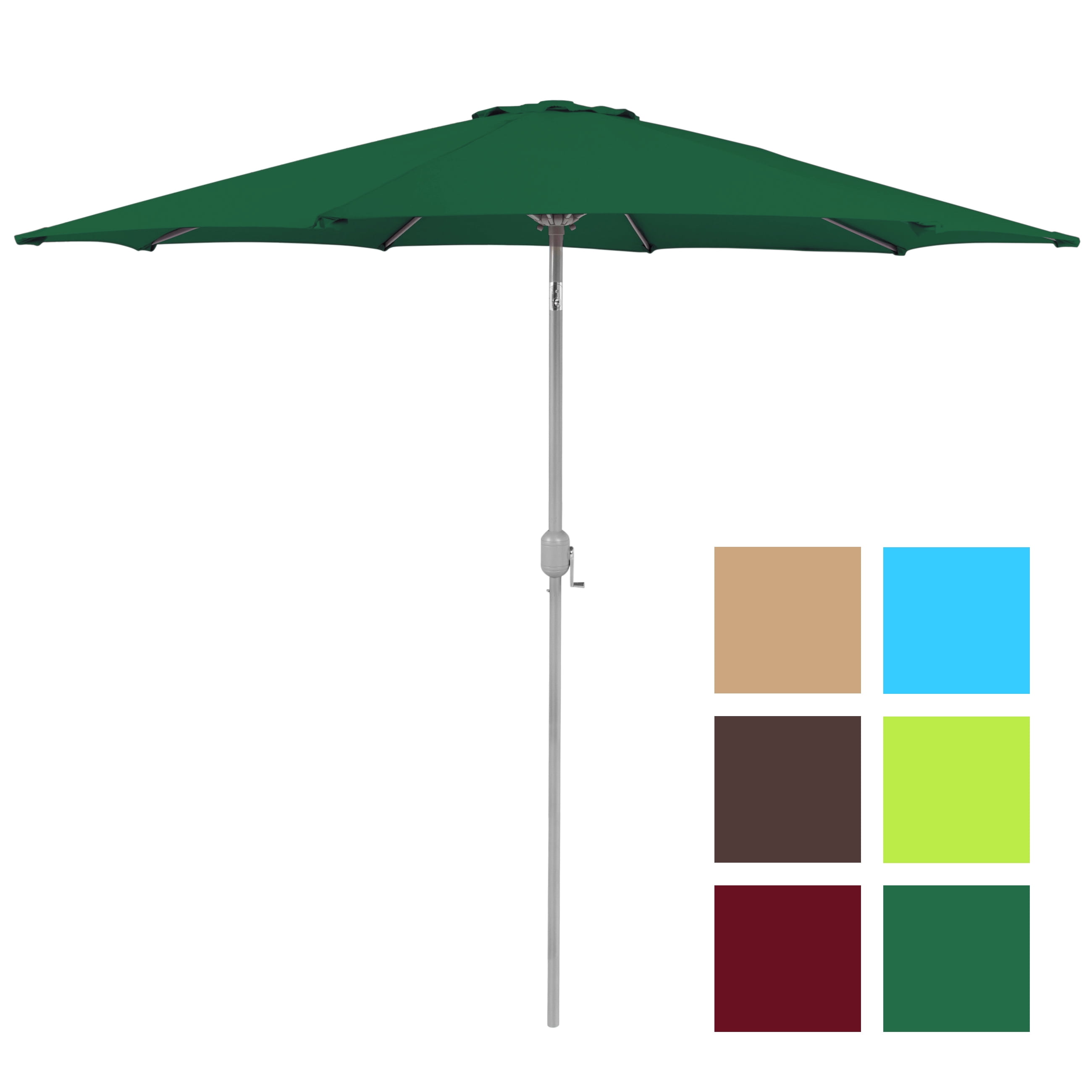 BCP 9' Aluminum Patio Market Umbrella Tilt W Crank Outdoor Multiple Colors by SKY