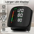 thumbnail image 3 of Wrist Blood Pressure Monitors for Home Use with LED Curved Screen, Rechargeable, One-Button Switch Voice and User, Easy to Use, 5.31-9.25inch Wrist Blood Pressure Cuff, with Storage, 3 of 7