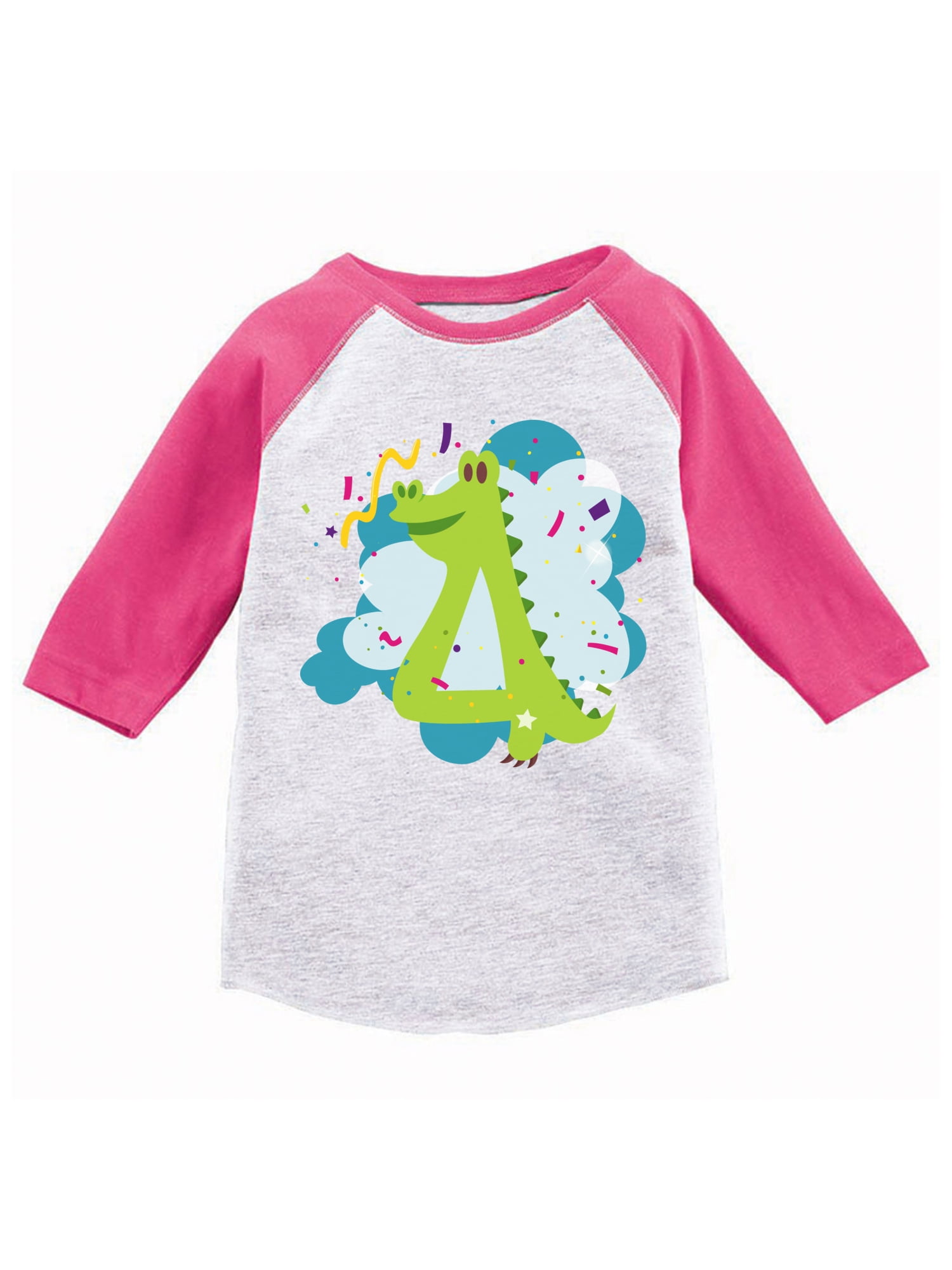 Awkward Styles Alligator Toddler Raglan Kids Alligator Birthday Jersey