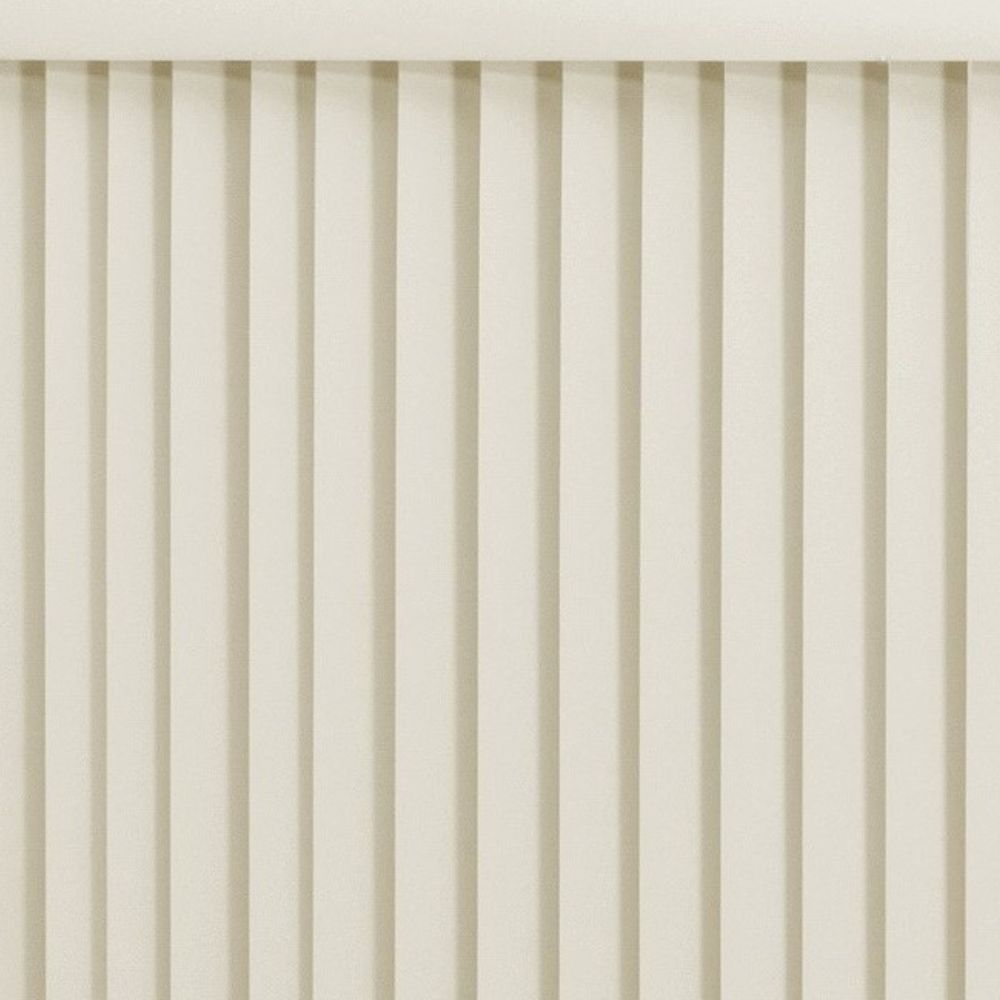 Vertical Hard Window Patio Blinds - Alabaster, 84" L x 78" W Ribbed & 3-1/2-Inch Vane - Easy Installation for All Patio Doors, Hardware Included - Aluminum Track for Durability, Anti-Static Slats