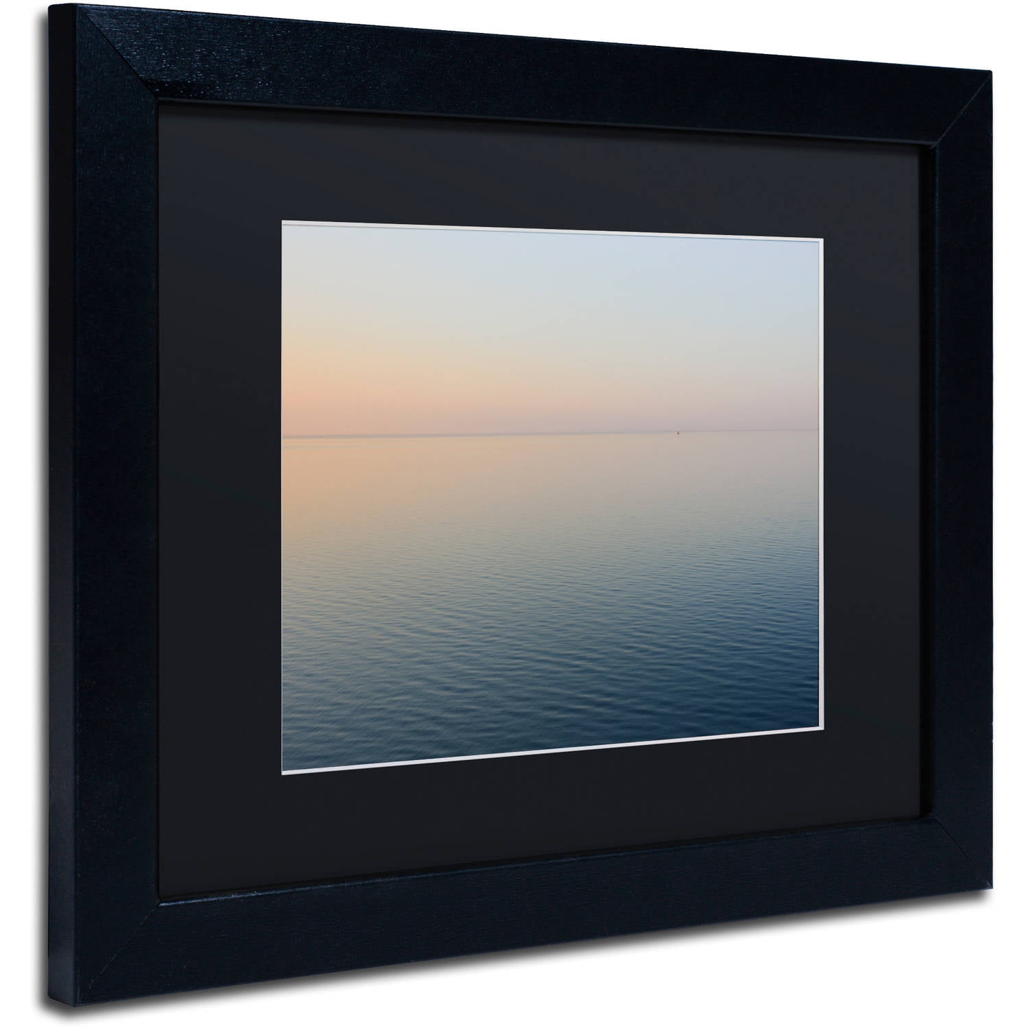 Trademark Fine Art "Stillness is the Way" Canvas Art by Kurt Shaffer, Black Matte, Black Frame