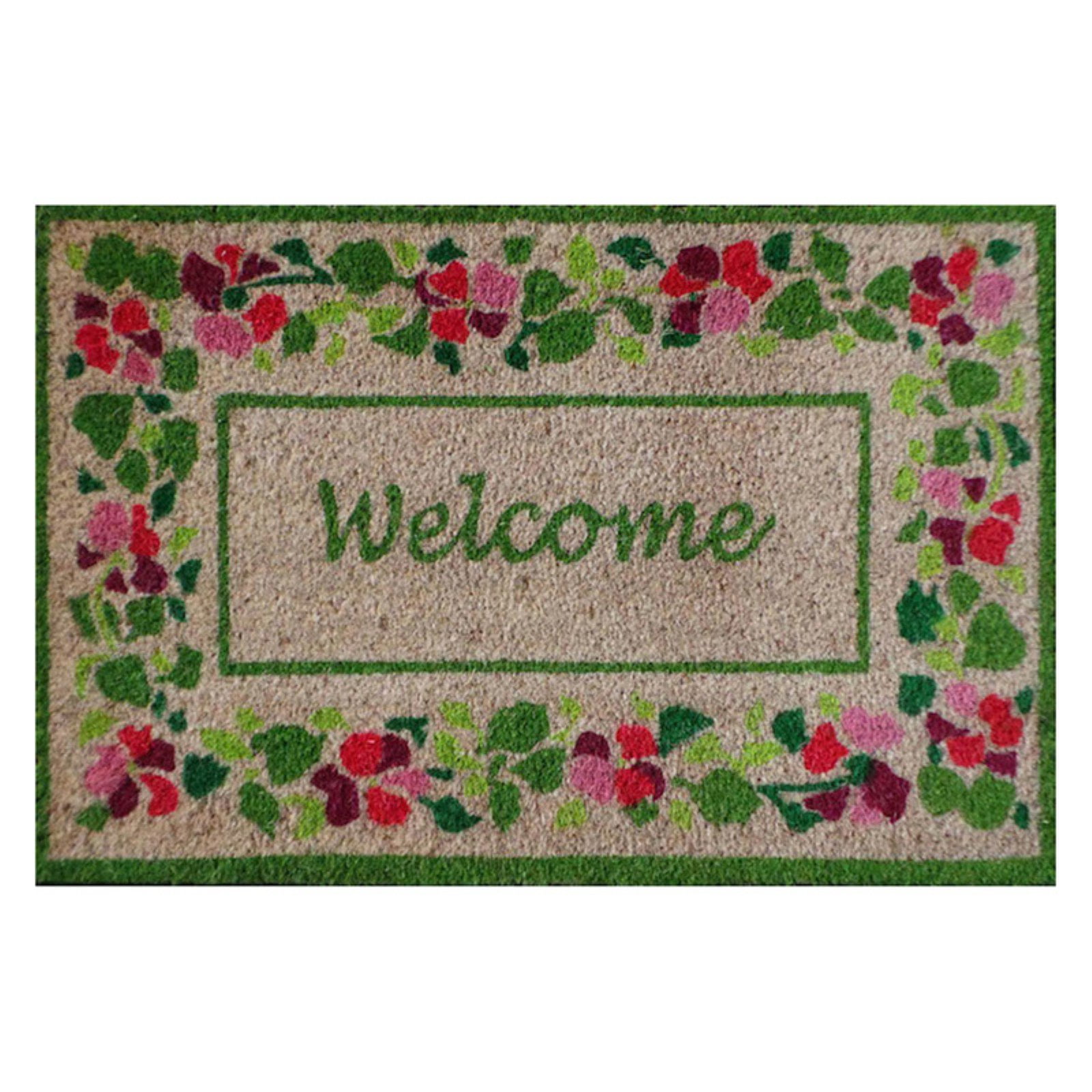First Impression Summer Flower Door Mat