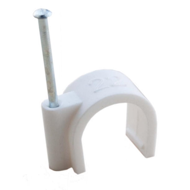 Oracstar - Abrazaderas de Tubería de Plástico - Pack de 100 (Blanco)