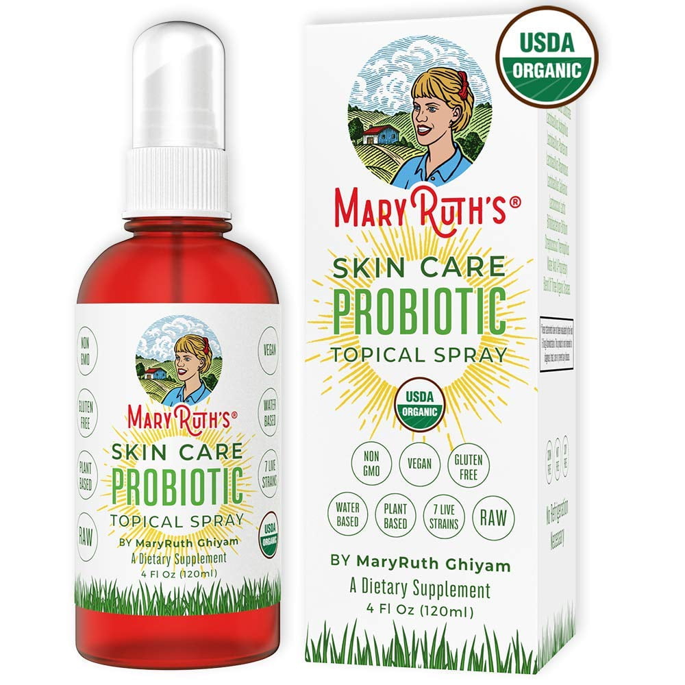Organic Topical (Skin) Probiotic Spray by MaryRuth's (PlantBased) USDA