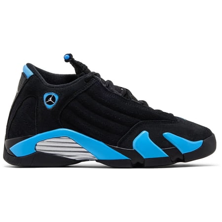 Air Jordan 14 Retro (GS) Big Kids' Shoes Black/University Blue 487524-007