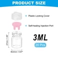 thumbnail image 2 of Uxcell Clear Glass Sample Vials, Liquid Bottles 20pack Pink 3ml, 2 of 7