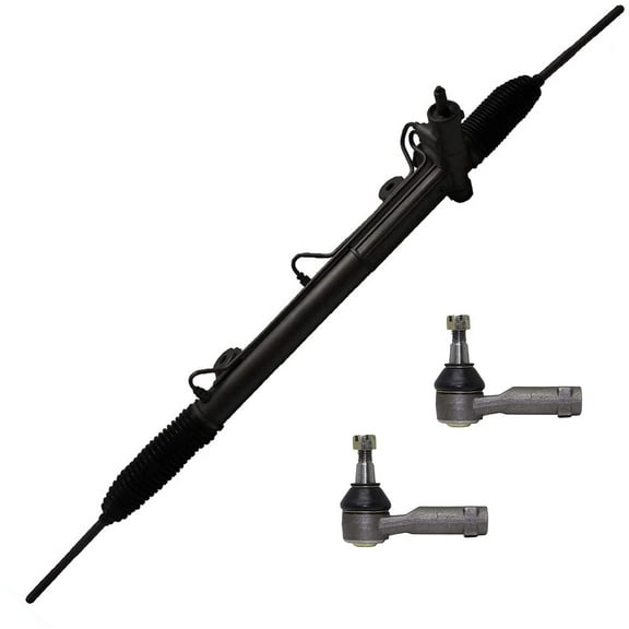 Detroit Axle - 4WD Rack and Pinion Kit for 2004-2008 Ford F-150 Lincoln Mark LT, 1 Power Steering Rack & Pinion 2 Front Outer Tie Rods 2005 2006 2007 Replacement
