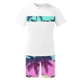 thumbnail image 5 of Mangas de Mano para Hombres, Impresión Hawaiana Suelta Casual, Pantalones Cortos Deportivos de Cintura Elástica Y Set de Blusa, 5 of 5