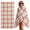 Red, variant on Linen Buffalo Check 2-in-1 Beach Towel Backpack,Quick Dry Beach Towel Blanket Bag,Retro Black Lines Grid Pattern Portable Bath Pool Yoga Swim Picnic Camping Towels Travel Essential 27.6x55 Inches