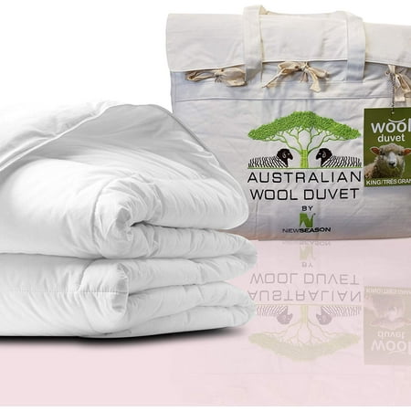 New Season Home Australian Wool All Seasons White Duvet 100