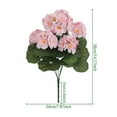 thumbnail image 3 of Toimothcn Lifelike Geranium Begonia Flowers Stunning Home With Realistic Green For Year Round Beauty, 3 of 4