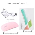 thumbnail image 5 of Lámpara UV para uñas de 12 W, 2 unidades, para todo tipo de esmaltes de gel, compatible con 2 manos o pies, LED con modo indoloro, 2 temporizadores y sensor automático., 5 of 5