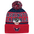 thumbnail image 1 of Childrens Washington Capitals Puck Pattern Cuffed Knit Hat - Size Boys, 1 of 4