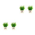 thumbnail image 3 of Transemion 1/2/3 Living Room Banquet Portable Artificial Flower Bonsai Outdoor Office Simulation Flowers Fake Plant Desktop Shelf Type 1 2PCS, 3 of 6