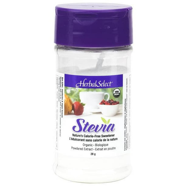 Herbal Select - Extrait de Stévia en Poudre Biologique, 28g