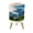 Color 4, variant on Small Trash Can with Lid Palm tree Beach Tropical Island Caribbean 1.8 Gallon Dog Proof Trash Can Round Garbage Can Waste Bin Wastebasket for Bathroom Bedroom Living Room