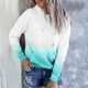 thumbnail image 1 of ICHUANYI Clearance Fashion Womens Casual Hoodies Sweatshirt Patchwork Ladies Hooded Blouse Pullove(Sky Blue, M) ICHUANYI WER2023081011234, 1 of 4