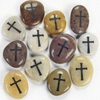 Cross Worry Stones (1 Dozen) - Bulk