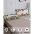 thumbnail image 4 of Palm Leaves Pillow Covers King Size, Summer Botanical Tropical Plants Rustic Soft Bed Throw Pillowcases Breathable Cooling Long Lumbar Body Pillow Sham Cover for Bed Sofa 20''x40'', 4 of 7