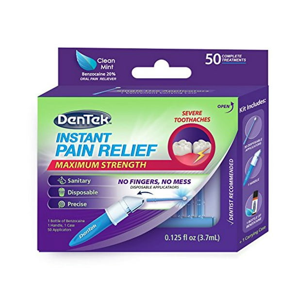 DenTek Instant Oral Pain Relief Benzocaine 20 Maximum Strength Kit for