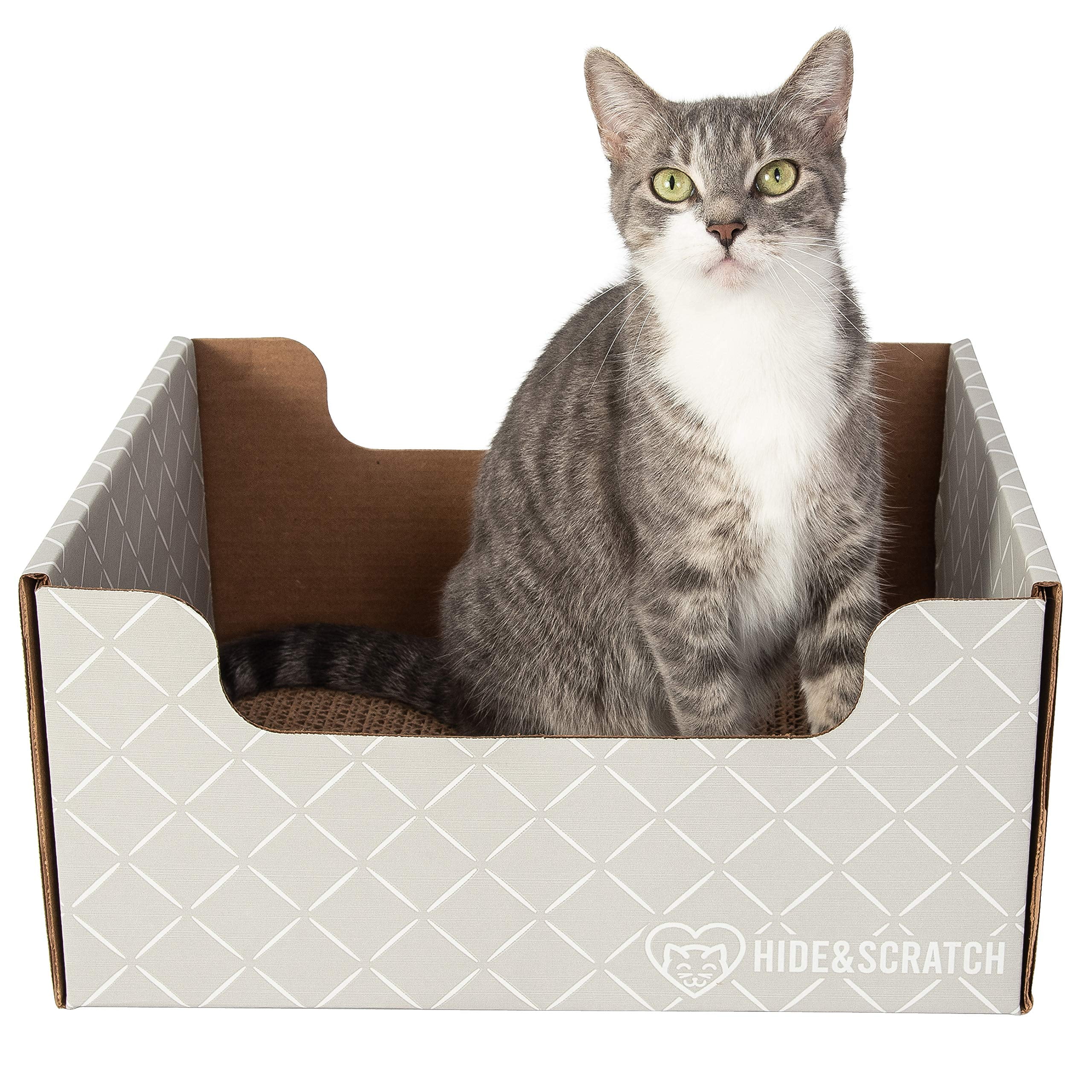 Hide & Scratch ExtraLarge Heavy Duty Cardboard Cat Scratcher and