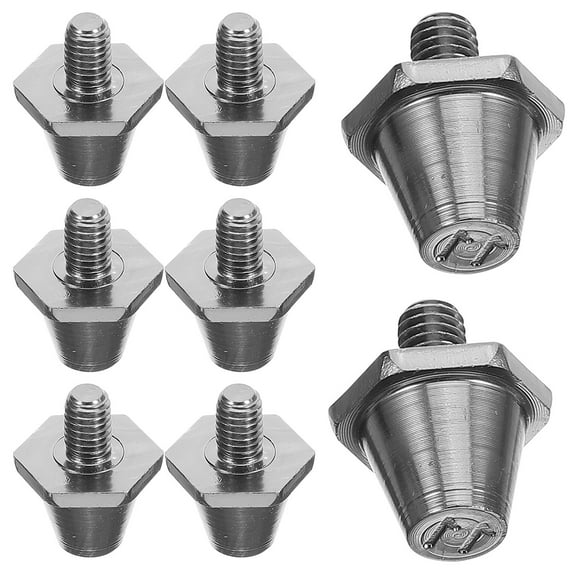 Worgeous 8Pcs Shoe Spikes Aluminium Black for Track Shoes Men Women