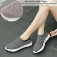 thumbnail image 2 of Women's Mesh Walking Shoes, Rhinestone Mesh Slip-on Walking Shoes, 2 of 5