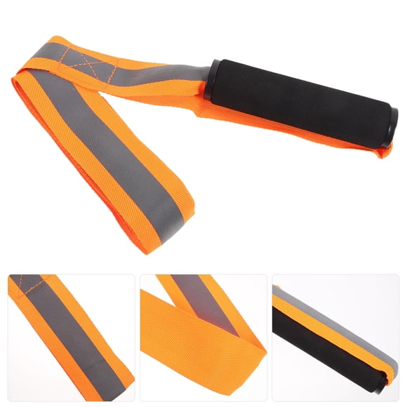 WRISTBIQUE 2Pcs Orange Nylon Hunting Strap Sturdy Deer Drag Harness Portable Heavy Duty Rope
