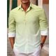 thumbnail image 1 of Camisa hawaiana 2024, camisa casual de moda para hombre, color claro, botón, nueva camisa de solapa de manga larga para hombre, talla grande XS-6XL, 1 of 6