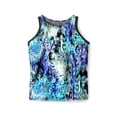 thumbnail image 4 of Swim 365 Women's Plus Size Longer-Length High-Neck Racerback Tankini Top, 4 of 6