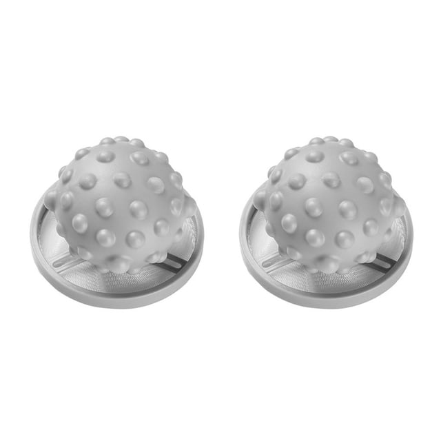 Advancent Accesorios de filtro de pelo para lavadora, bolsa de captura para el hogar, accesorio profesional para recoger pelos de lavandería Gris 2piezas