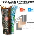 thumbnail image 3 of 16oz Tumblers Pioneer Flower Stainless Steel Vacuum Insulated Double Wall Travel Tumbler Cups Mug with Lid and Straw,Cleaning Brush for Coffee,Tea, 3 of 4