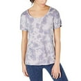 thumbnail image 3 of Ideology Women’s Tie-Dyed Strappy-Back High-Low Hem Blouse T-Shirt Tops, Tranquility, XX-Large, 3 of 5