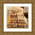 thumbnail image 1 of Wolk, Lisa 12x12 Gold Ornate Wood Framed with Double Matting Museum Art Print Titled - Cork Lineup, 1 of 4