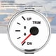 thumbnail image 2 of Boat Trim nce Gauge Meter IP67 Waterproof with Red Backlight 52mm Ship Yacht MarineWhite Dial Silver Cover, 2 of 4