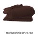 thumbnail image 3 of Manta reversible de tafetán | Manta suave de terciopelo de poliéster para cama, sofá, oficina | Color sólido | Cobertura ligera para siestas de verano | 150x200 cm | Lavable a máquina | Decoración, 3 of 6