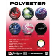 KR Strikeforce Polyester Undrilled Bowling Ball Purple/Royal/Silver 9lb