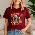thumbnail image 4 of Summerween Shirt, Summer Halloween TShirt, Cute Spooky Ghost Tee, Halloween Shirt, Halloween Gift, Ghost Beach , Pumpkin Spooky Season ,Summerween Vibes, 4 of 5