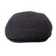 thumbnail image 4 of Wool Tweed Men's Plaid Herringbone Newsboy Ivy Cap Gatsby Golf Flat Hat, 4 of 17