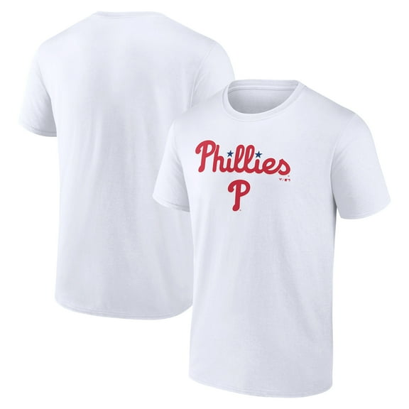 Men's White Philadelphia Phillies Team Lockup T-Shirt