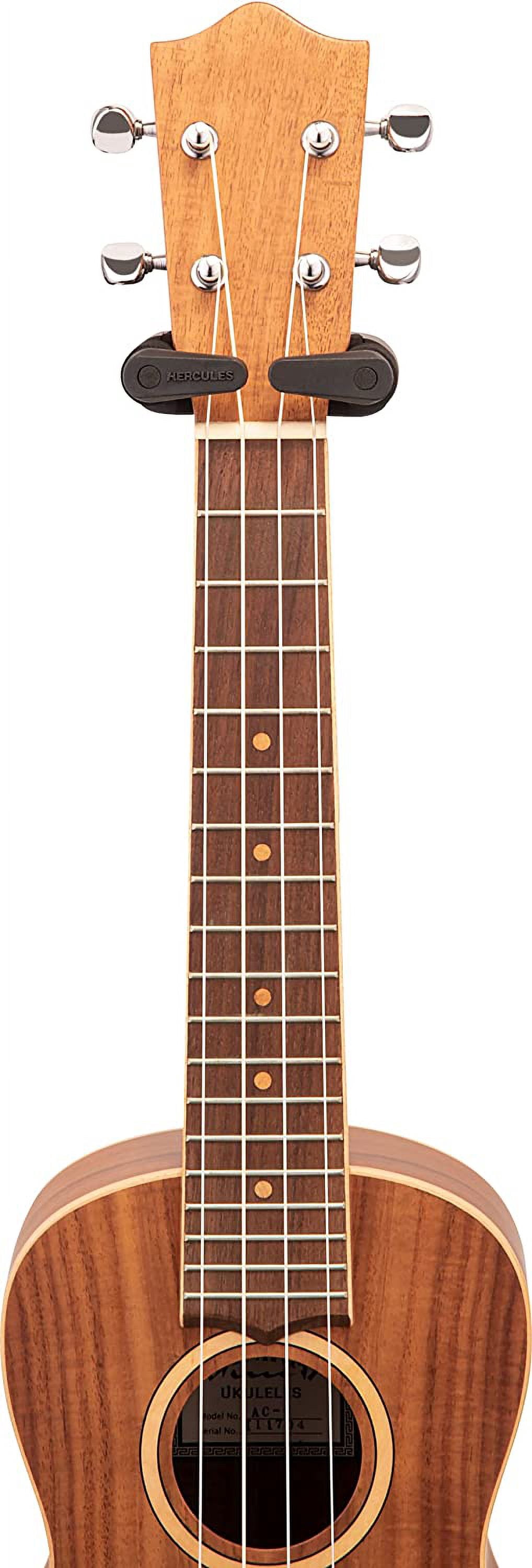 UKS100B Auto Grip Ukulele Stand - Black, Foldable Instrument Holder with Foam Padding for Soprano to Baritone